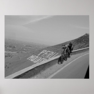 Póster Un hombre, una bici, Perú