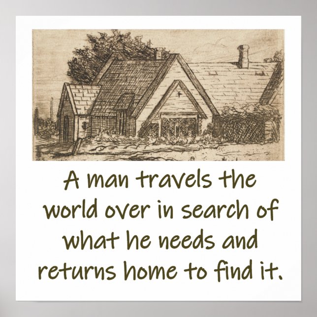Póster Un hombre viaja por el mundo - Cita residencial (Frente)