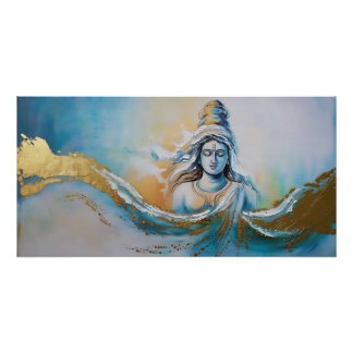 Póster Un homenaje abstracto a la diosa Gayathiri