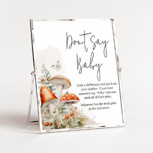 Póster Un hongo encantado hongos no dicen bebé