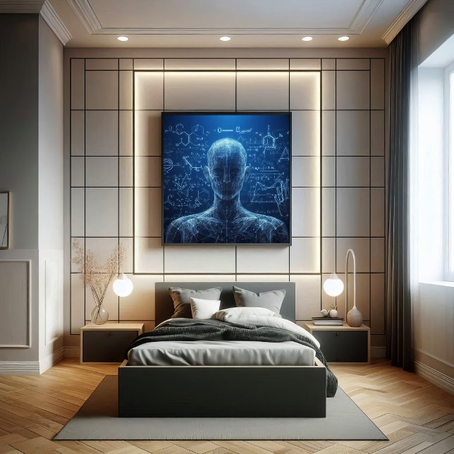 Póster Un humanoide superpuesto en una hoja de datos (Subido por el creador)