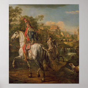 Póster Un húsar a caballo, 1773