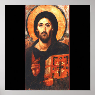 Póster Un ícono de Jesús del siglo VI