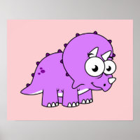 Un Ilustracion Agradable De Un Triceratops.