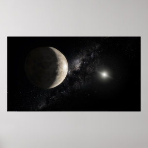 Póster Un ilustracion de Makemake