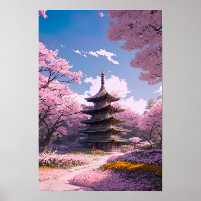 Póster Un Jardín de la luz de primavera (Frente)