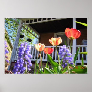 Póster Un jardín de primavera