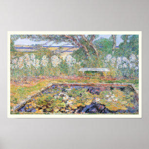 Póster Un jardín de una larga isla por Frederick Childe H