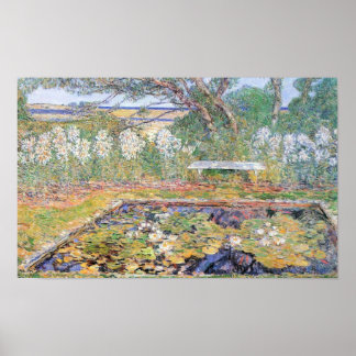 Póster Un jardín de una larga isla por Frederick Childe H