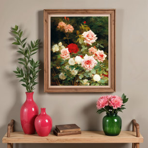 Póster Un jardín Rosa (1902)