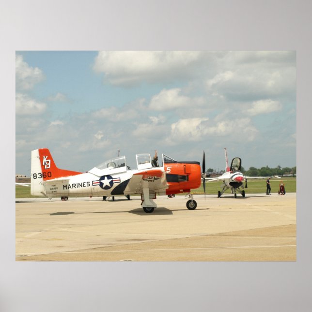 Póster Un jinete troyano T-28. (Frente)