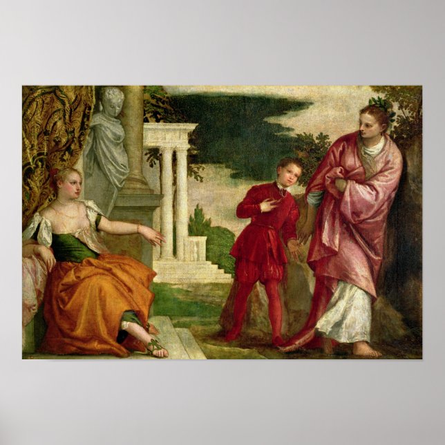 Póster Un joven entre la virtud y el vicio (Frente)