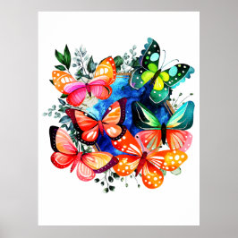 Póster Un Kaleidoscopio De Mariposas