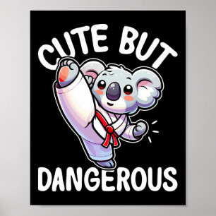 Póster Un Karate lindo pero peligroso Taekwondo Koala Kar