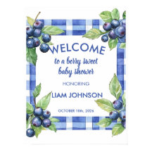 Un letrero de bienvenida para baby shower con temá