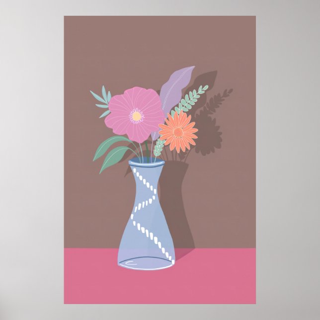 Póster Un lindo Bouquet de primavera de florals modernos (Frente)