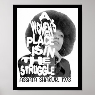Póster Un lugar para mujeres - Pegatina de Ata Shakur