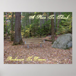 Póster Un Lugar Para Pensar, Posibilidad De Soñar Poster