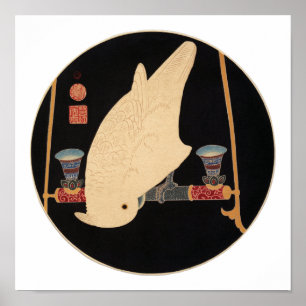 Póster Un Macao Blanco, Jakuchū