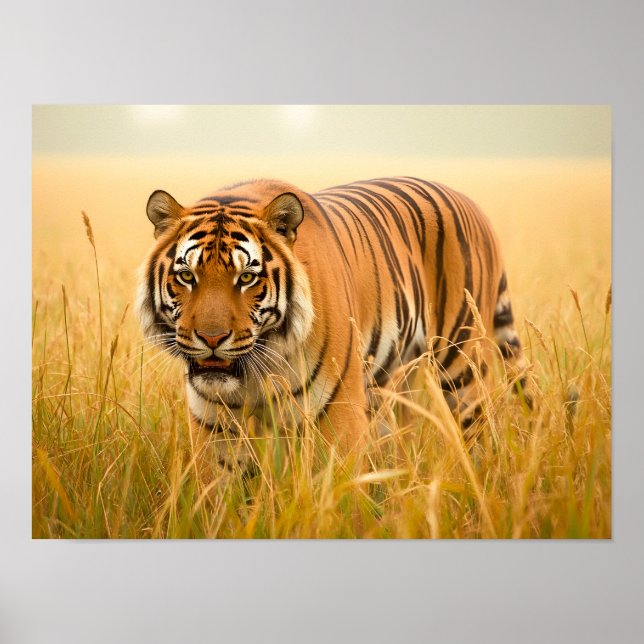 Póster Un majestuoso tigre de Bengala (Frente)
