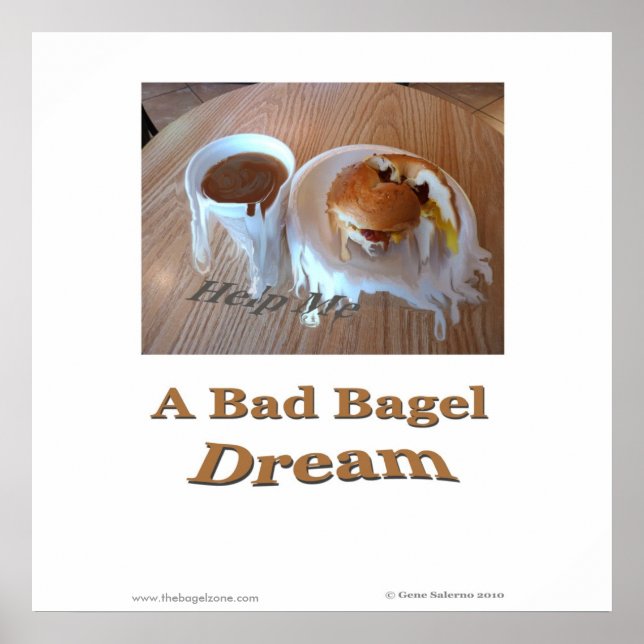 Póster Un mal sueño de Bagel (Frente)