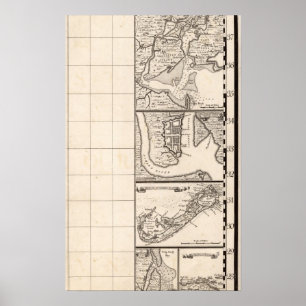 Póster Un mapa del Imperio británico en la hoja 12 de