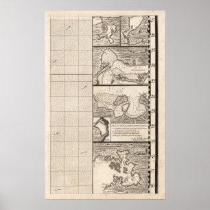 Póster Un mapa del Imperio británico en la hoja 16 de