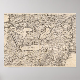 Póster Un mapa del Imperio británico en la hoja 6 de