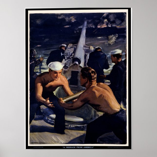 Póster Un mensaje de Estados Unidos (Frente)