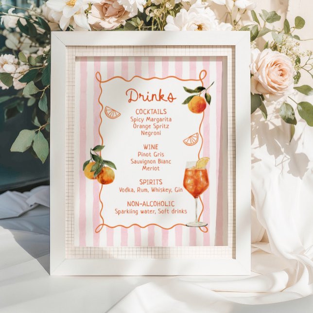 Póster Un Menú de Bebidas Dibujadas a Mano Más Antiguo Sp (Subido por el creador)