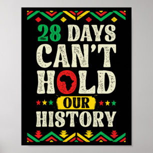 Póster Un Mes No Puede Contener Nuestra Historia Africana