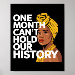 Póster Un Mes No Puede Contener Nuestra Historia Africana