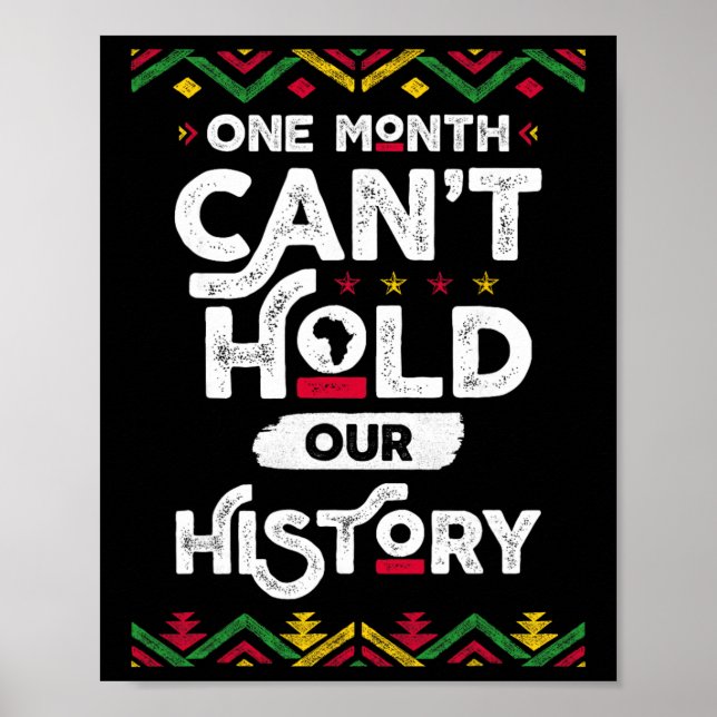 Póster Un Mes No Puede Contener Nuestra Historia Africana (Frente)