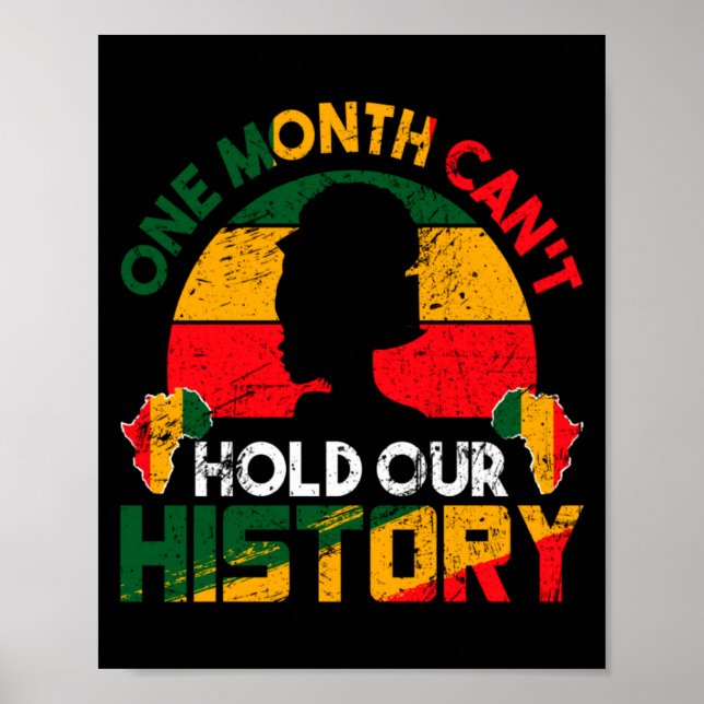 Póster Un Mes No Puede Contener Nuestra Historia Africano (Frente)