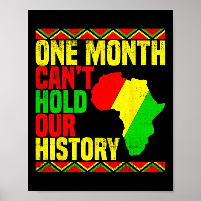 Póster Un Mes No Puede Contener Nuestra Historia Afroamer (Frente)