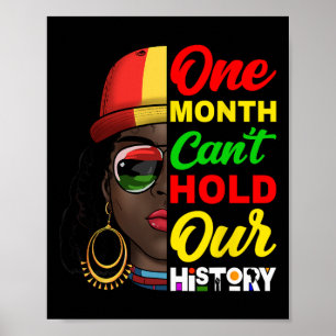Póster Un Mes No Puede Contener Nuestra Historia Melanina