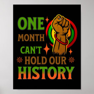 Póster Un mes no puede mantener nuestra historia en negro