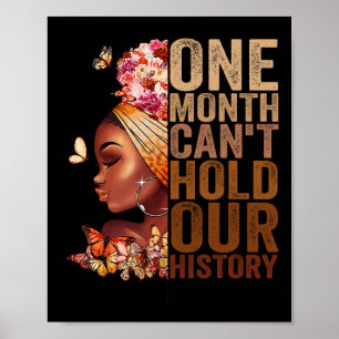 Póster Un mes no puede tener nuestra historia Melanin Afr