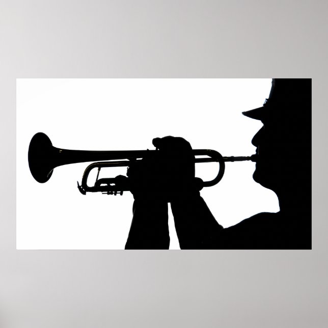 Póster Un miembro de servicio reproduce una melodía (Frente)