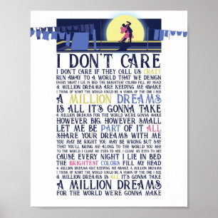 Póster Un millón de sueños