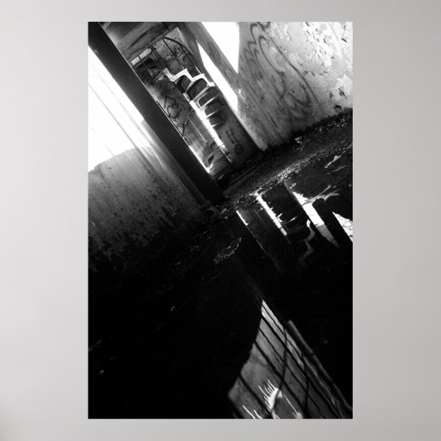 Póster Un molino de agua de Abandón (Frente)