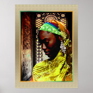 Póster Un momento de oración - Étnica