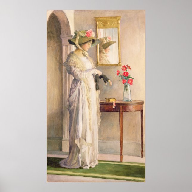 Póster Un momento de reflexión, 1909 (Frente)