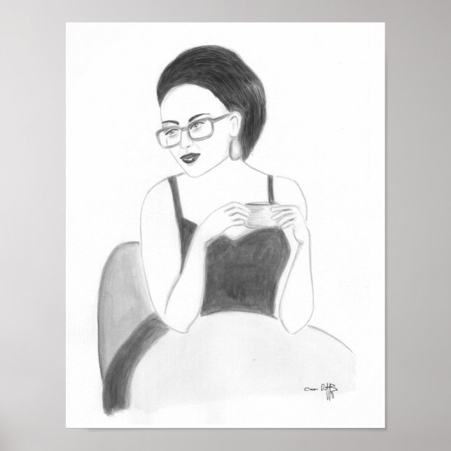 Póster Un momento para el café (Frente)