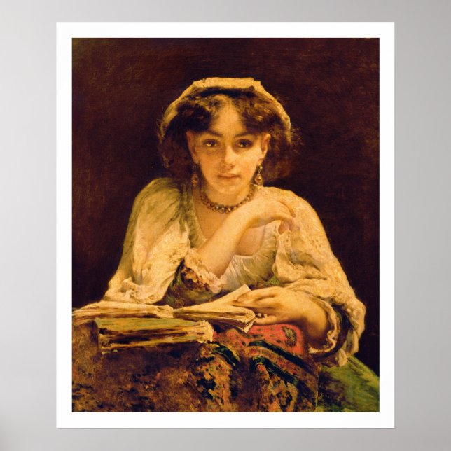 Póster Un momento pensivo (Frente)