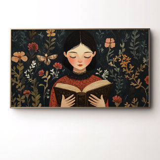 Póster Un Momento Tranquilo Con Un Libro