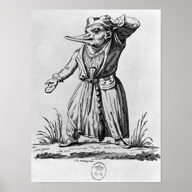 Póster Un monstruo, "Les Songes Drolatiques de Pantagruel (Frente)