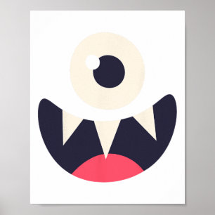 Póster Un monstruo ocular ideas fáciles de disfraces Gráf