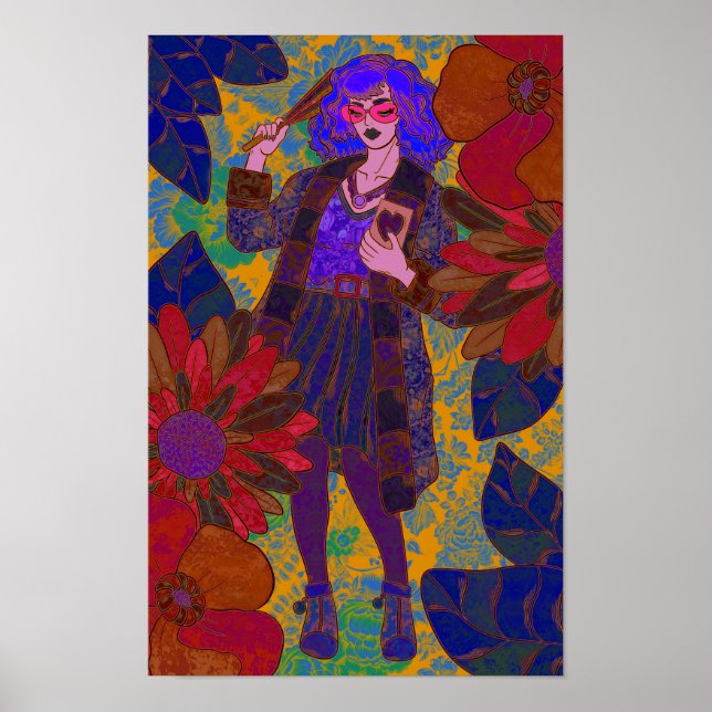 Póster Un mundo de flores (Frente)