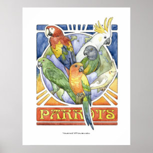 Póster Un mundo de loro